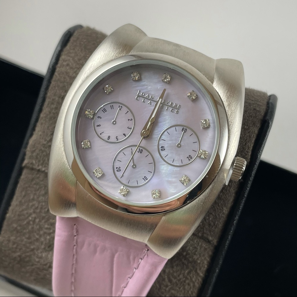 Pink\light Purple & Silver Three Dial Watch - Picture 1 of 8